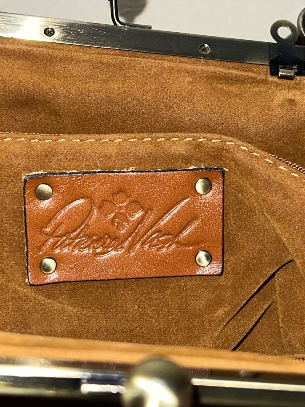 Patricia Nash Novelle Rose Tooled Leather Satchel - Cross Body - Picture 6 of 12